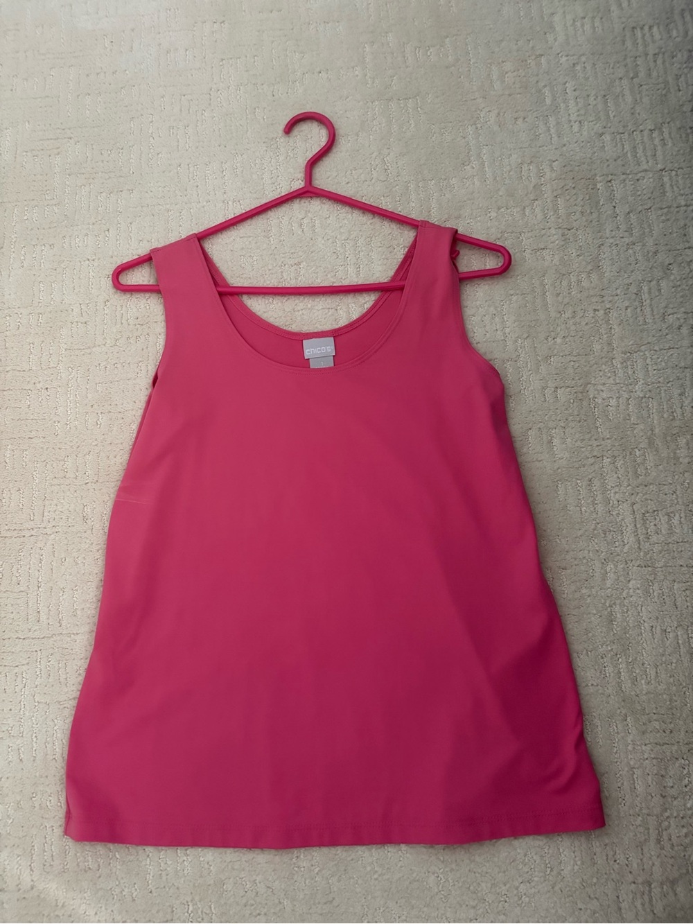 Chico's Hot Pink Scoop Neck Tank